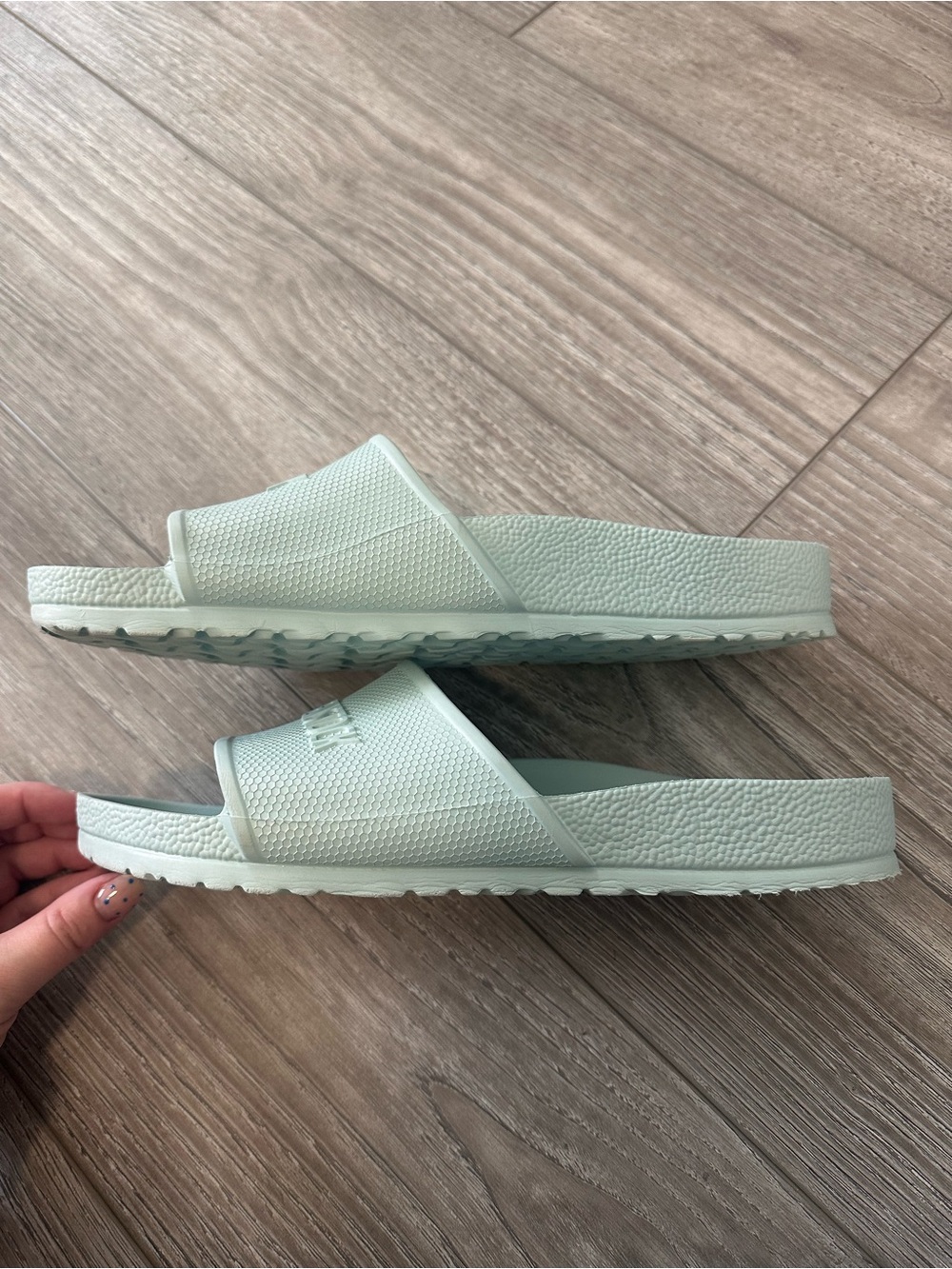 Birkenstock EVA Slide Sandals in Mint Green Size Men’s 10 EUC - Picture 2 of 5